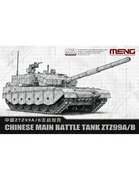 Chinese Main Battle Tank ZTZ99A/B, 1/72 - MENG-Model 72-013
