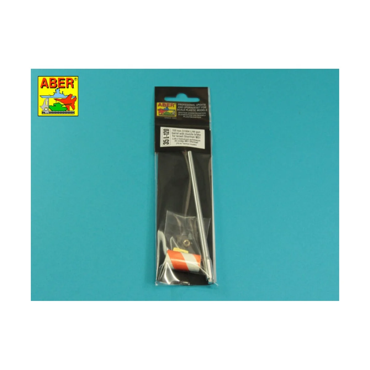 105mm D1504 L/44 barrel with muzzle brake for Sherman M51 - Aber Mo...