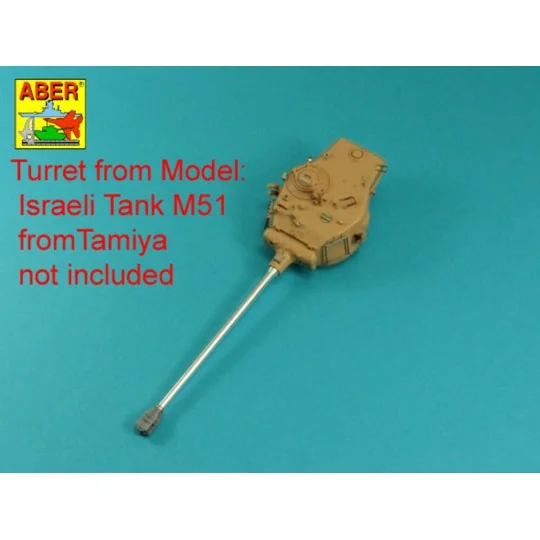 105mm D1504 L/44 barrel with muzzle brake for Sherman M51 - Aber Mo...