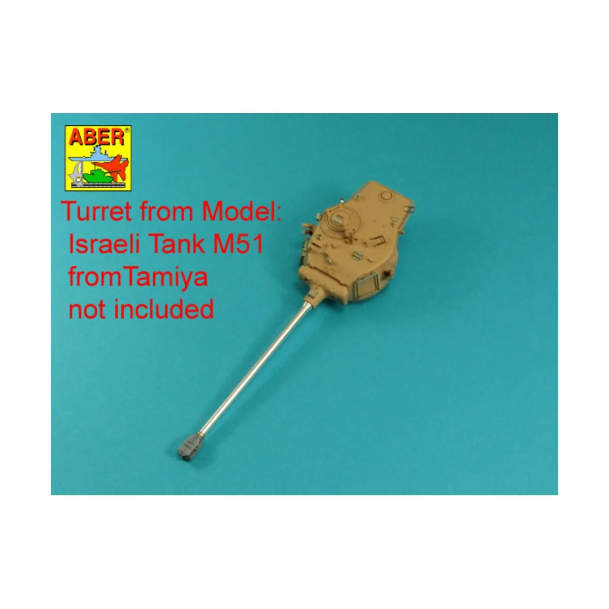 105mm D1504 L/44 barrel with muzzle brake for Sherman M51 - Aber Mo...