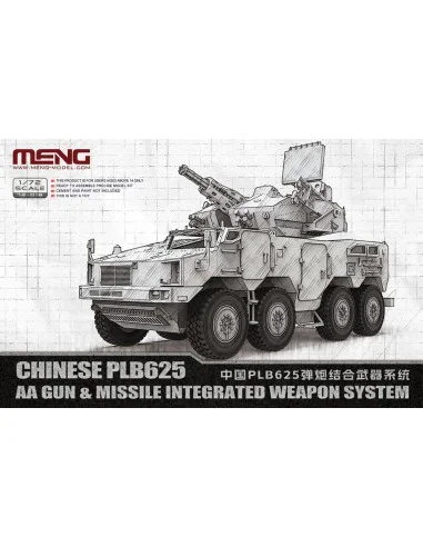 Chinese PLB625 AA Gun & Missile Integrated Weapon System, 1/72 - ME...
