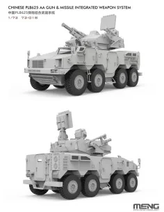 Chinese PLB625 AA Gun & Missile Integrated Weapon System, 1/72 - ME... 2