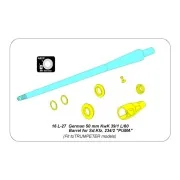 German 5cm KwK39 Barrel for Sd.Kfz.234/2 PUMA (Das Werk model), 1/1...