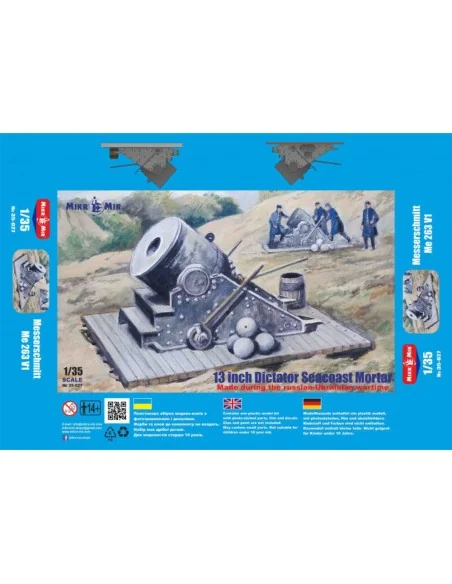 13 inch Dictator Seacoast Mortar, 1/35 - Micro Mir AMP MM35-027