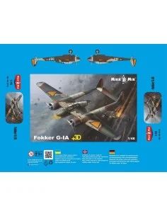 Fokker G-IA + 3D details, 1/48 - Micro Mir AMP MM48-016-PLUS