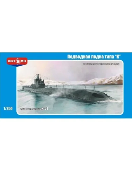 [NO_DESC] K-21 WWII Soviet submarine, 1/350 - Micro Mir AMP MM350-003
