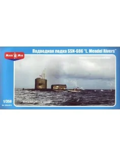 U.S.nuclear-powered submarine SSN-686 MR, 1/350 - Micro Mir AMP MM3...