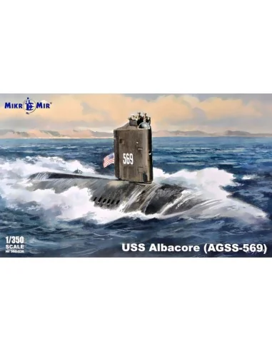 USS Albacore (AGSS-569) submarine, 1/350 - Micro Mir AMP MM350-036