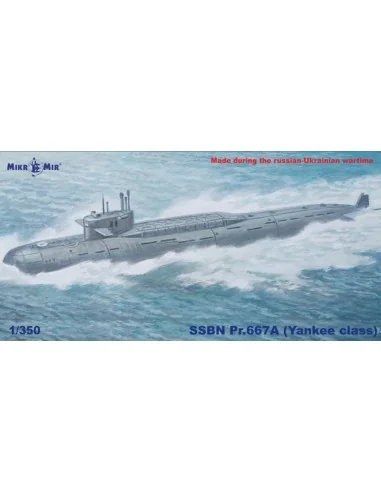 Soviet submarine SSBN Pr.667a (Yankee class), 1/350 - Micro Mir AMP...