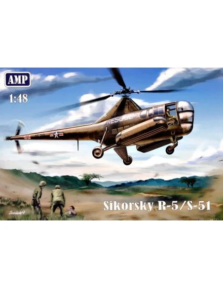 [NO_DESC] Sikorsky R-5/S-51 USAF rescue, 1/48 - Micro Mir AMP AMP48002