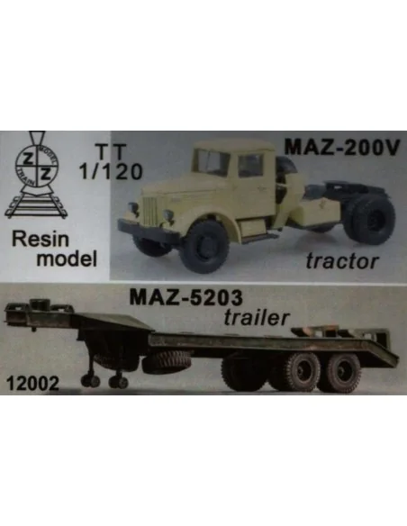 MAZ-200V & MAZ-5203 trailer, 1/120 - ZZ Modell ZZ12002