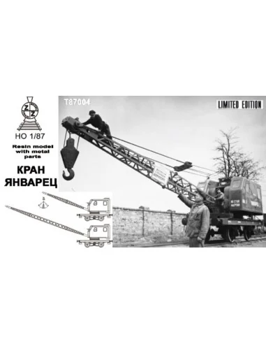 Railway crane Yanvarets K-103, 1/87 - ZZ Modell ZZ-T87004