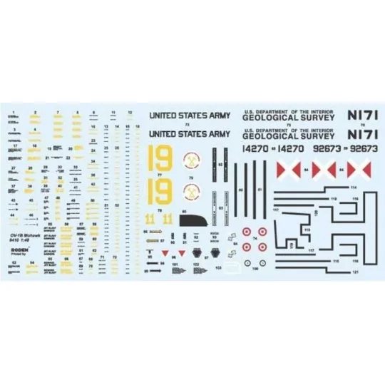 Grumman OV-1 B / OV-1 C Mohawk, 1/48 - Roden 410