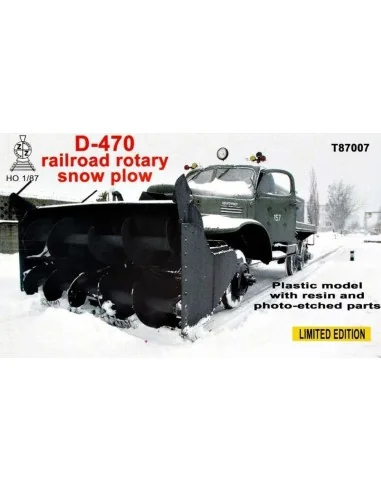 D-470 Railroad rotary snow plow, 1/87 - ZZ Modell ZZ-T87007