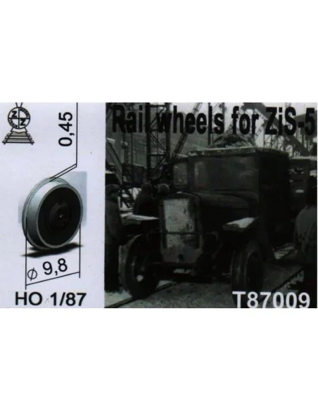 Rail wheels for ZiS-5, 1/87 - ZZ Modell ZZ-T87009