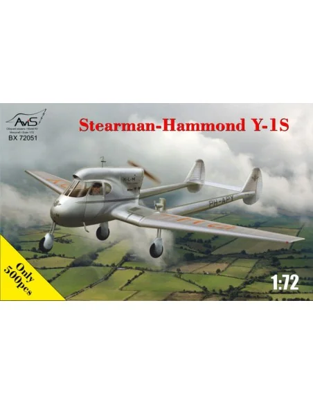 [NO_DESC] Stearman-Hammond Y-1S "K-L-M Holland, 1/72 - Avis AV72051