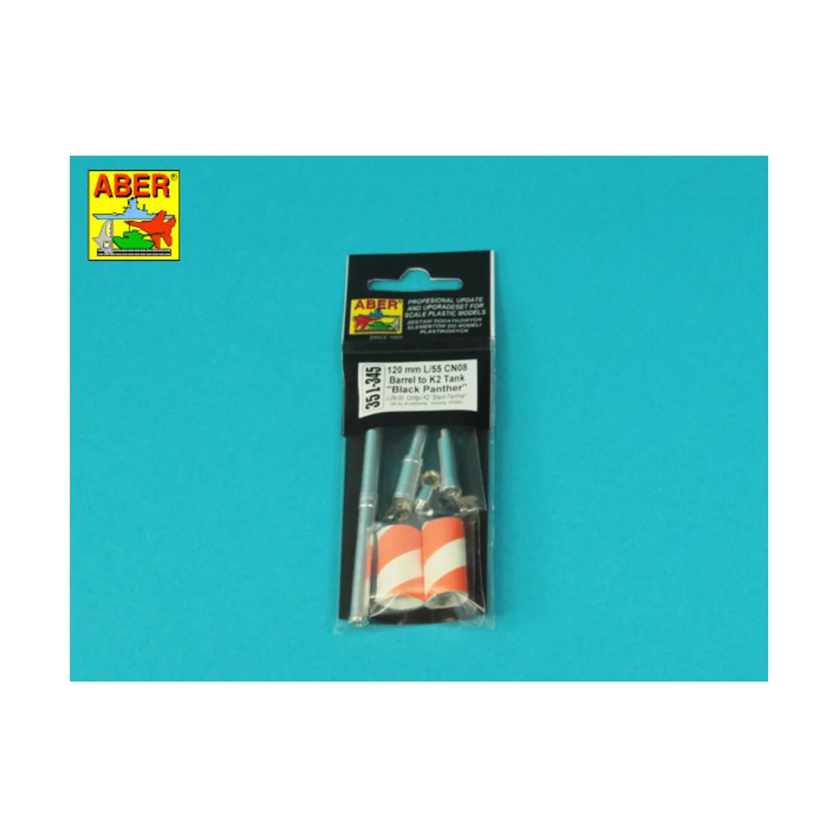 120 mm L/55 CN08 Barrel to K2 Tank Black Panther, 1/35 - Aber Model...