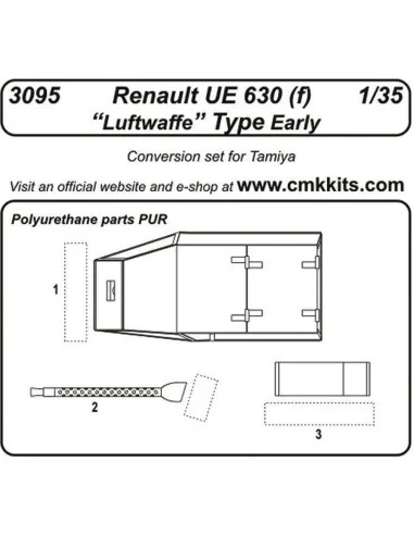 Renault UE 630 (f) Luftwaffe Type Early für Tamiya Bausatz, 1/35 - ...