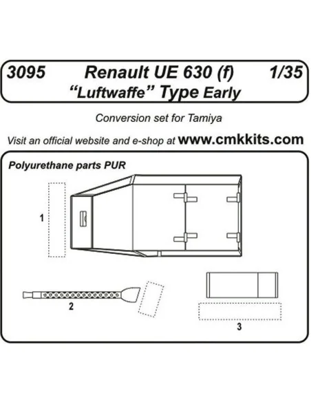 Renault UE 630 (f) Luftwaffe Type Early für Tamiya Bausatz, 1/35 - ...