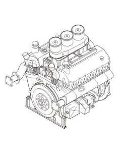 Maybach HL 230 P45 - Ger. tank engine, 1/35 - CMK 129-3128
