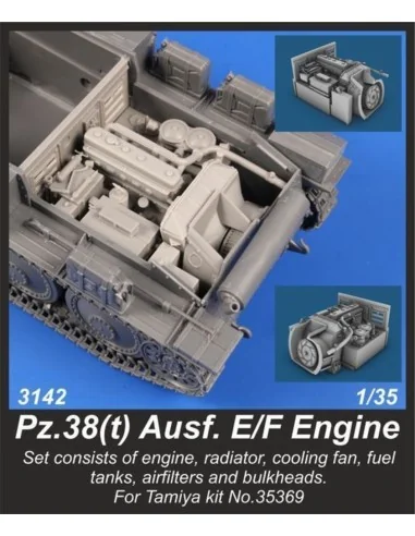 Pz.38(t) Ausf. E/F Engine Set, 1/35 - CMK 129-3142