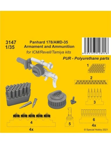 [NO_DESC] Panhard 178/AMD-35 Armament and Ammunition (ICM/Revell Ta...