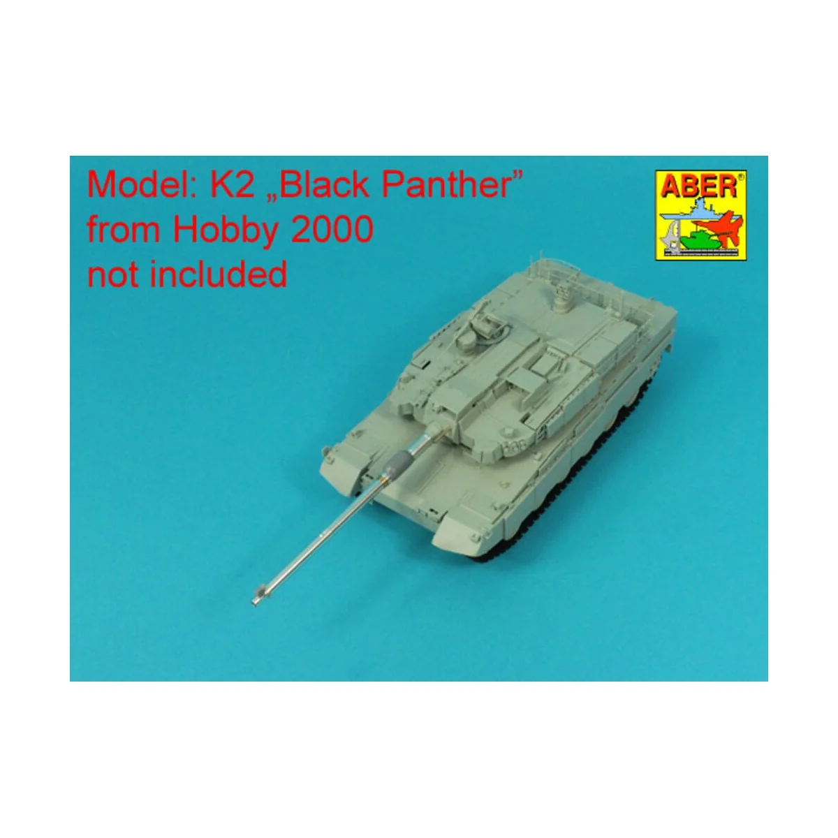 120 mm L/55 CN08 Barrel to K2 Tank Black Panther, 1/35 - Aber Model...