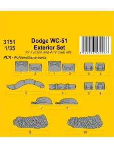 Dodge WC-51 Stowage and Seat Cushions / for Zvezda and other kits, ...
