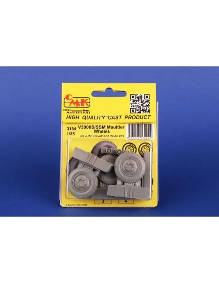 V3000S/SSM Maultier Wheels / for ICM kits, 1/35 - CMK 129-3154