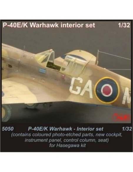 P-40E/K Warhawk Interior set, 1/32 - CMK 129-5050
