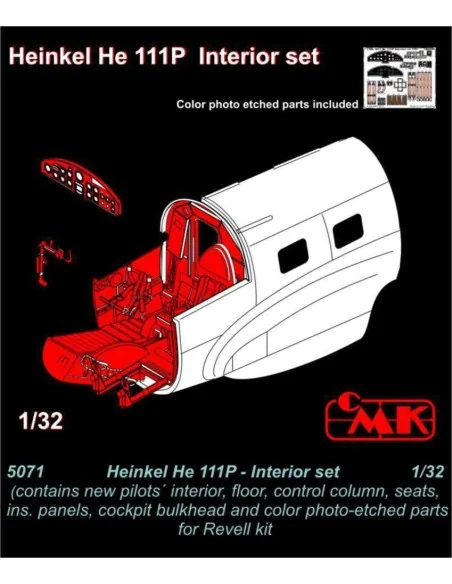 Heinkel He 111P Interior set, 1/32 - CMK 129-5071