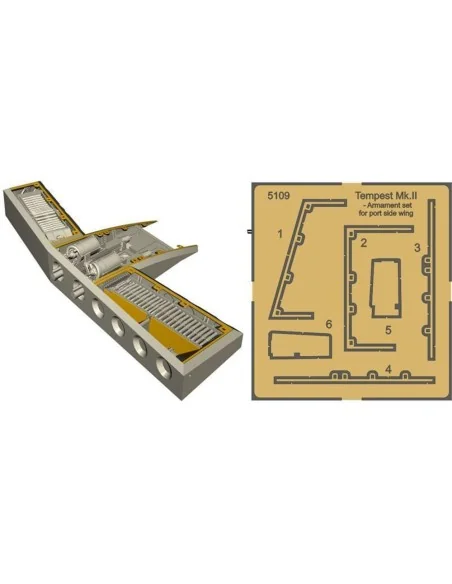Tempest-Armament set f.starboard side wi, 1/32 - CMK 129-5109