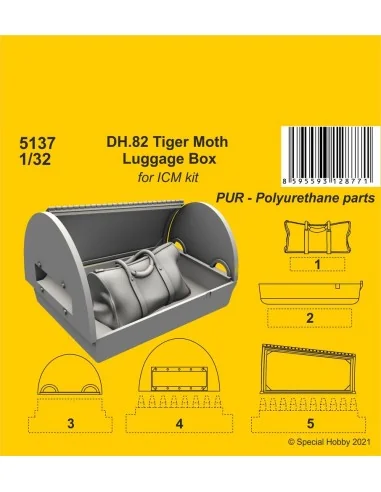 DH.82 Tiger Moth Luggage Box (ICM kit), 1/32 - CMK 129-5137