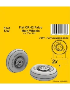 Fiat CR.42 Main Wheels (ICM kit), 1/32 - CMK 129-5141