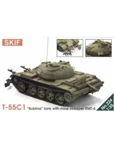 T-55 'Bublina' tank with mine sweeper, 1/35 - Skif MK224