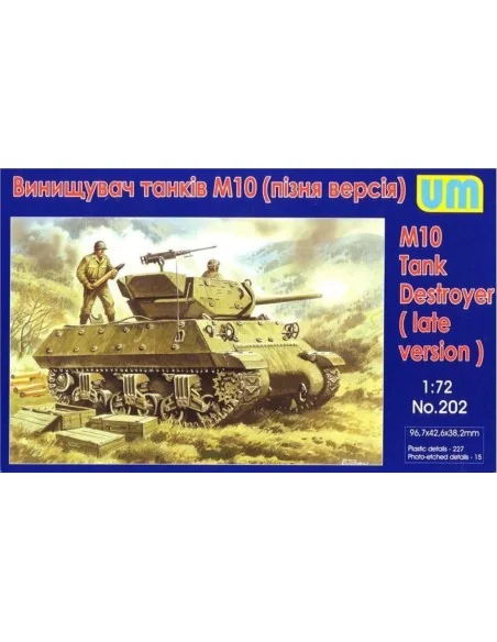 M10 tank destroyer, late, 1/72 - Unimodels UM202