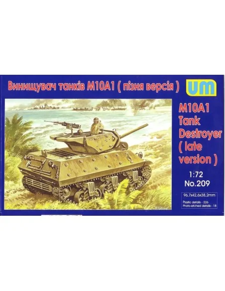 M10A1 Tank destroyer, 1/72 - Unimodels UM209