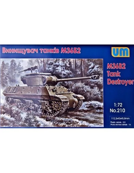 M36B2 Tank destroyer, 1/72 - Unimodels UM210