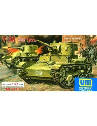 T-26 Light Tank 1933, 1/72 - Unimodels UMT217
