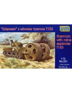 Sherman with mine exploder T1E3, 1/72 - Unimodels UM221