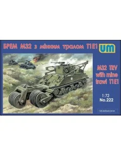 M32 tank recovery vehicle with mine traw, 1/72 - Unimodels UM222