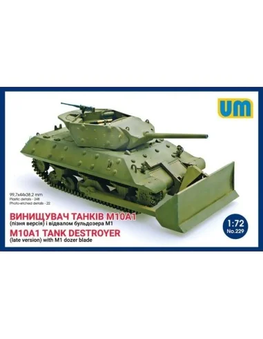 M10A1 tank destroyer (late)with M1 dozer blade, 1/72 - Unimodels UM229