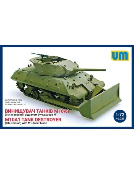 M10A1 tank destroyer (late)with M1 dozer blade, 1/72 - Unimodels UM229