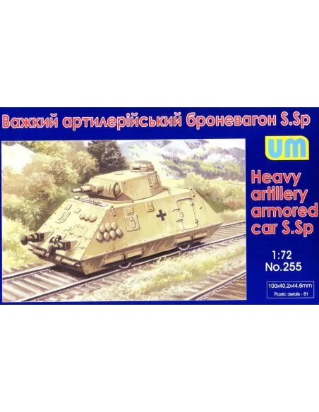 Heavy artillery armored car S.Sp, 1/72 - Unimodels UM255