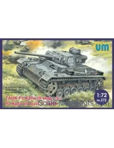 Pz.Kpfw III Ausf.L German tank with protective screen, 1/72 - Unimo...