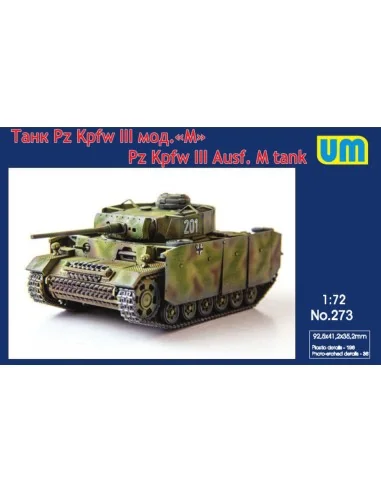 Pz.Kpfw III Ausf.M tank, 1/72 - Unimodels UM273