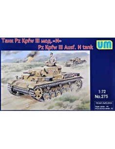 Pz.Kpfw III Ausf.N German Tank, 1/72 - Unimodels UM275