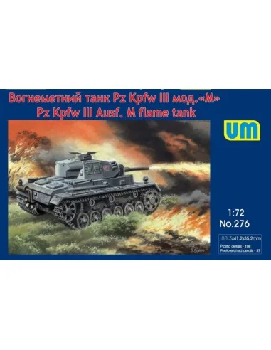 Pz.Kpfw III Ausf. M flame tank, 1/72 - Unimodels UM276