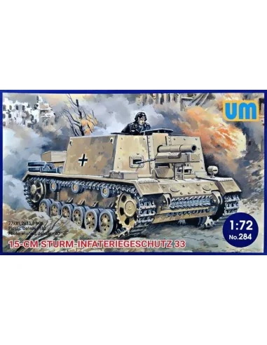 15cm Sturm-Infateriegeschutz 33, 1/72 - Unimodels UM284
