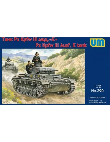 Pz.Kpfw III Ausf. E tank, 1/72 - Unimodels UM290